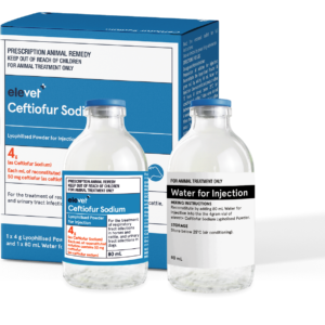elevet+® Ceftiofur Sodium Lyophilised Powder for Injection